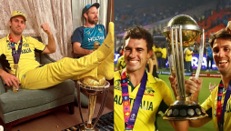 Mitchell Marsh WC trophy