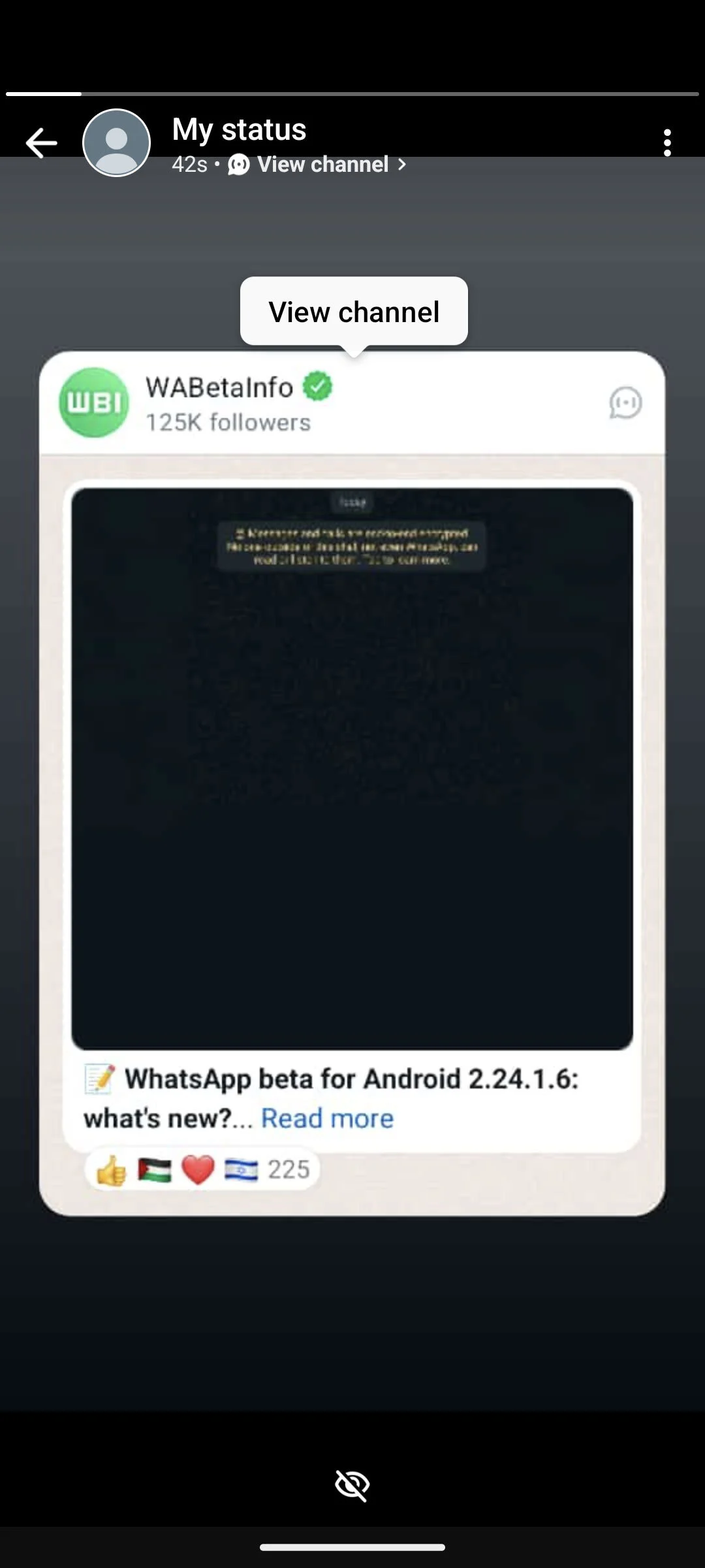 What's the latest WhatsApp interface update?