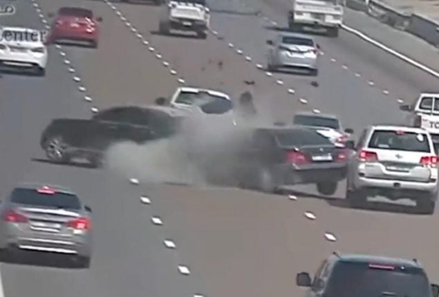 Watch: UAE driver horrific car crash, after Violating Multiple Traffic Rules