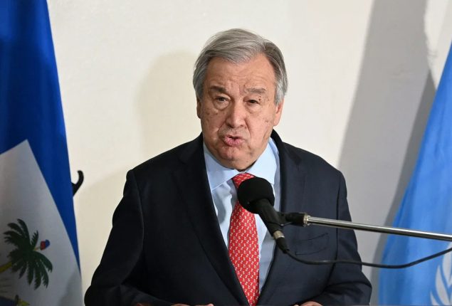 UN Chief Guterres urges security council to declare ceasefire in Gaza