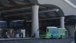 Abu Dhabi launches 24/7 electric bus service to Dubai for COP28