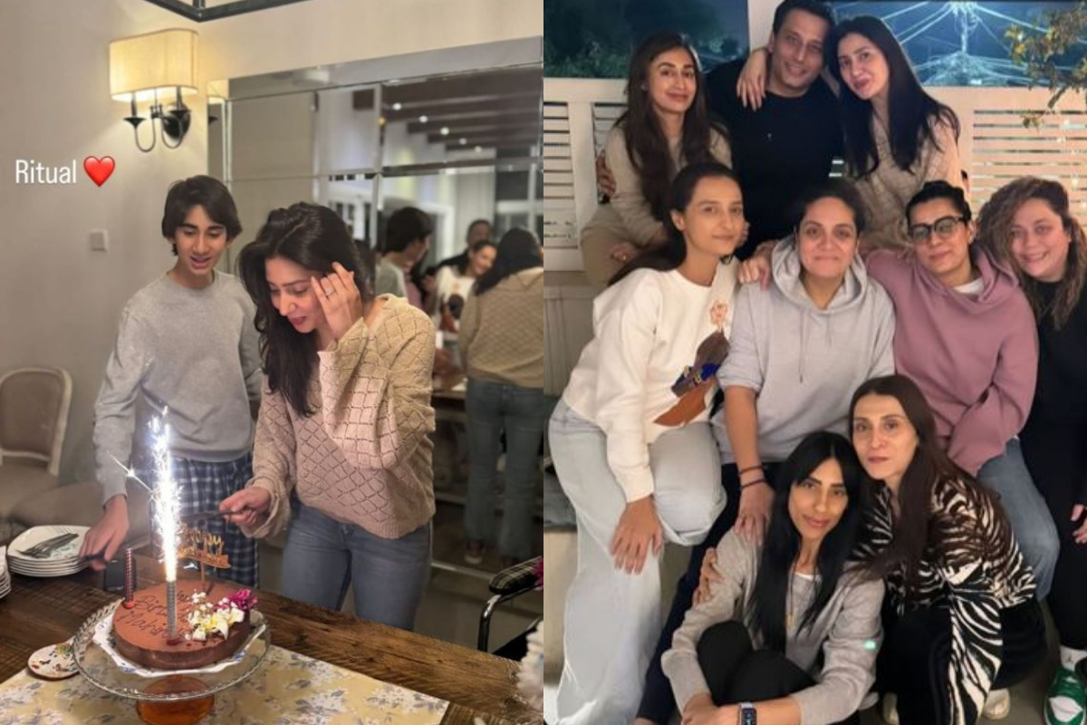 Mahira Khan first birthday celebration with her son and husband after marriage