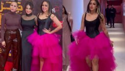 Netizens criticized Faryal Mahmoud and Ushna Shah red carpet look