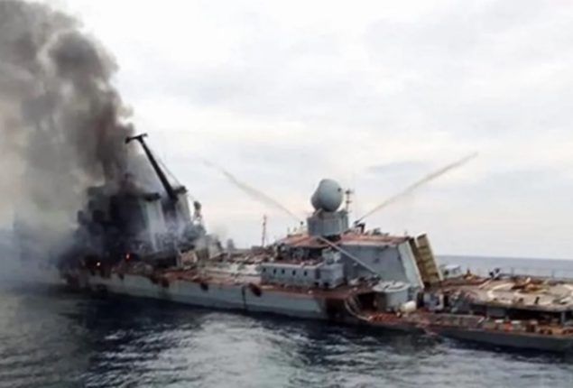 Russian confirms warship damage in black sea