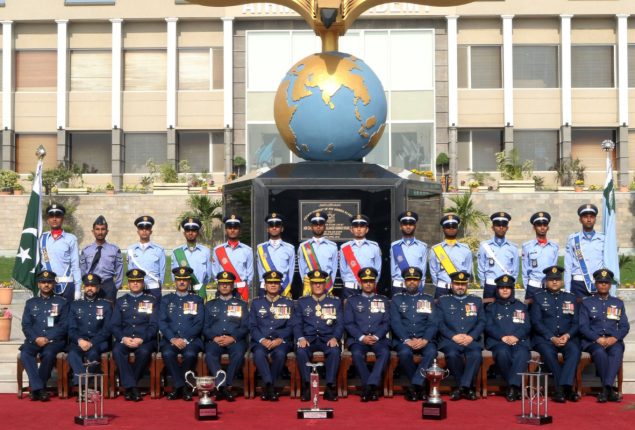 Passing out parade held at PAF Airmen Academy Korangi