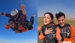 Kanwal Aftab & Zulqarnain share their sky diving experience In Abu Dhabi