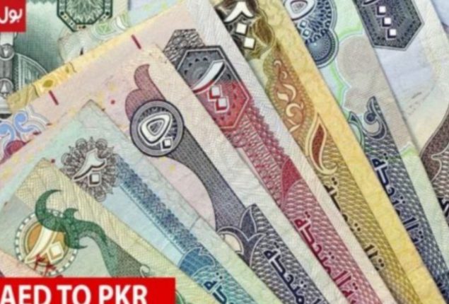 AED TO PKR and other currency rates in Pakistan – 01 Jan 2024