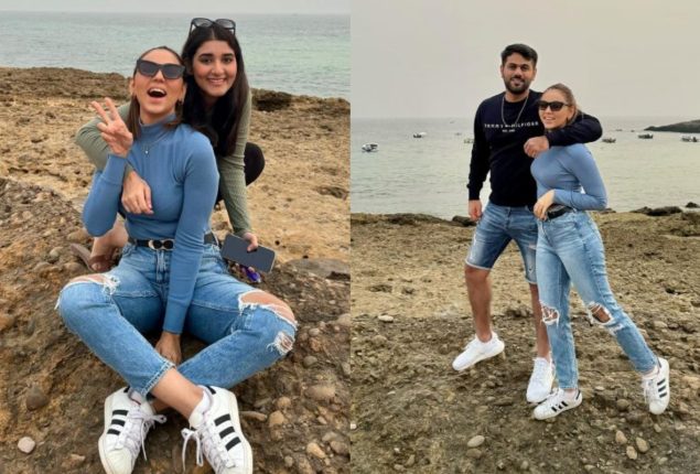 Maryam Noor shared stunning adorable picture with husband from beach