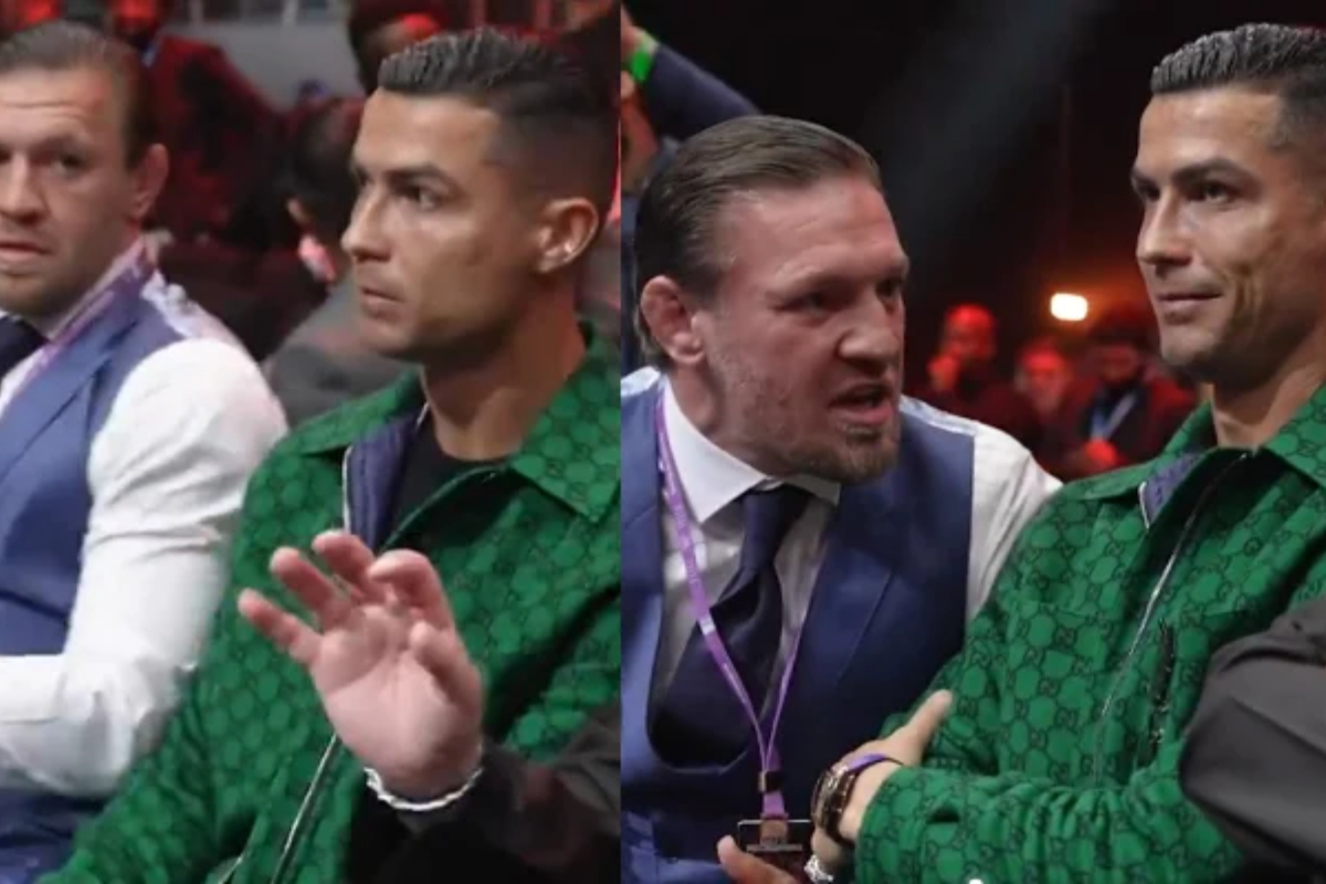 WATCH: Awkward interation between Ronaldo and McGregor