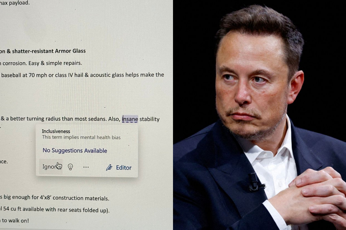 Musk Takes a Swipe at Microsoft Word's Inclusivity Tool