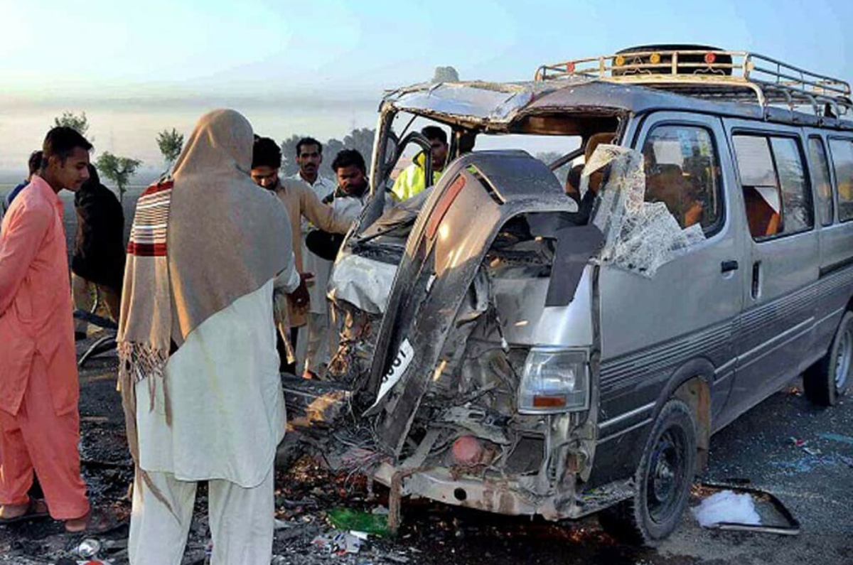 Truck-van collision