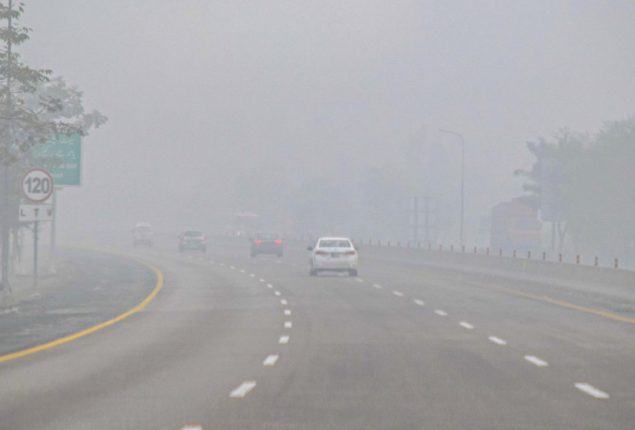 motorway fog
