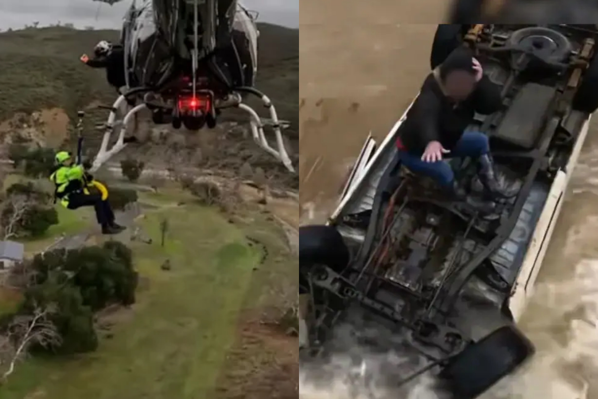 Woman Survives 15 Hours on Overturned Car in Flood