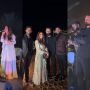 Hadiqa Kiani and Atif Aslam singing together on stage in Dubai at New Year