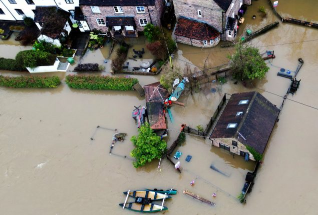 Britain hit by flooding due to heavy rain