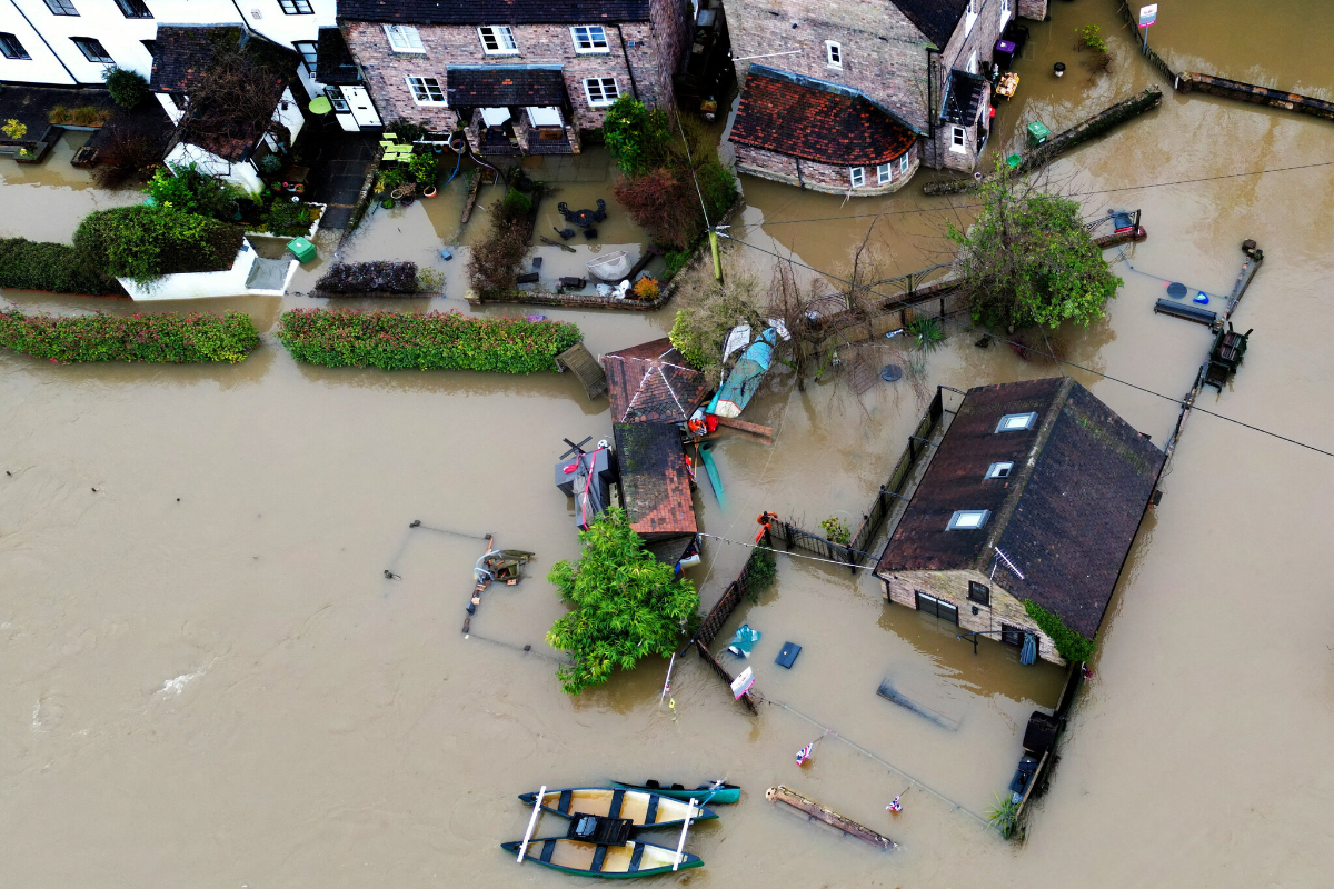 Britain hit by flooding due to heavy rain