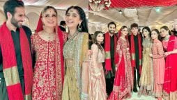 Mawra Hocane and Ameer Gilani spotted together at a friend's Baraat