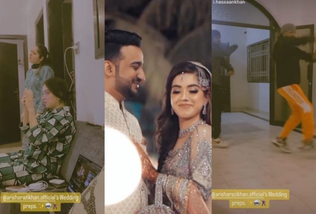 Arisha Razi started her wedding preparations