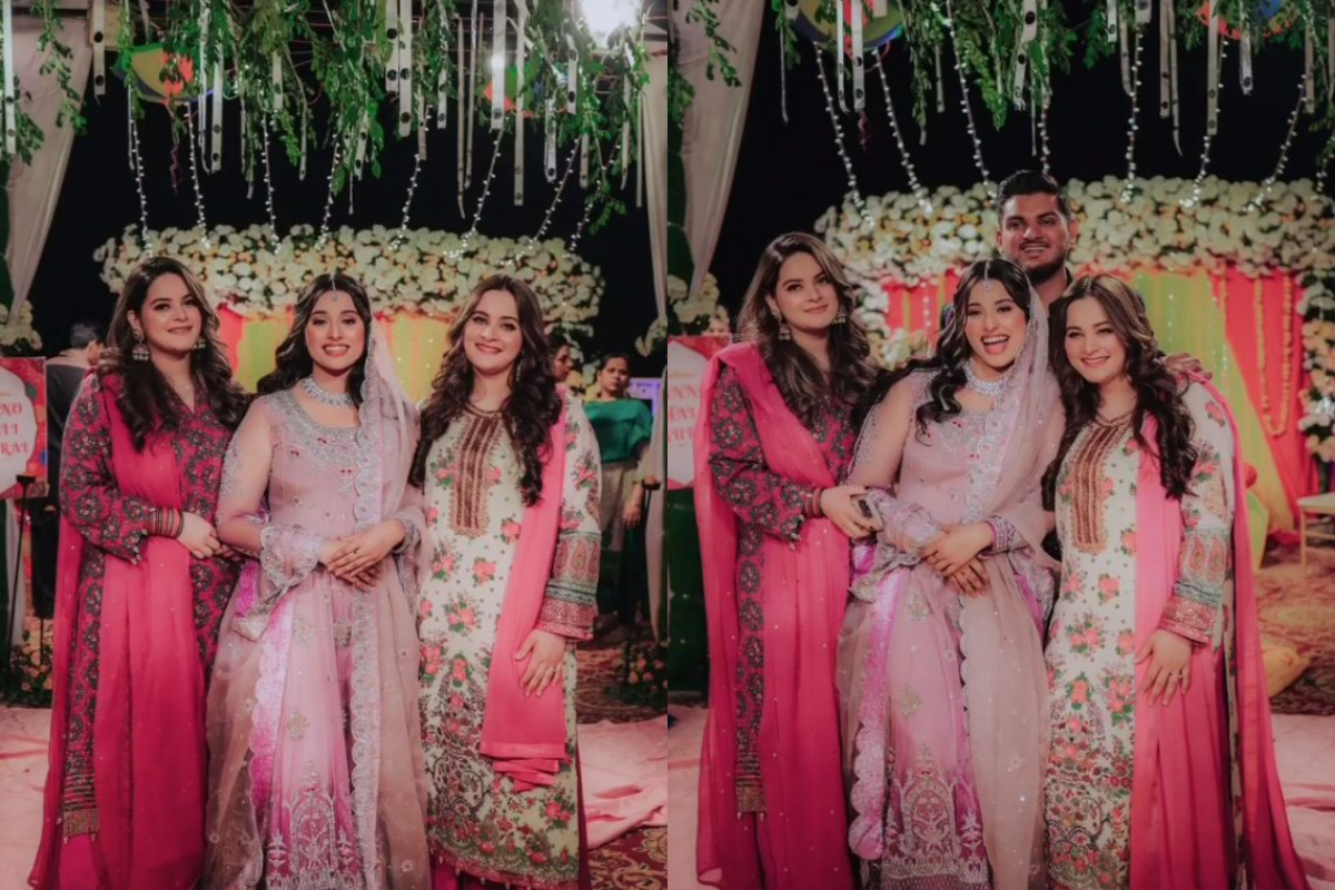See Photos: Aiman and Minal Khan looks stunning in her brother Maaz Khan dholki