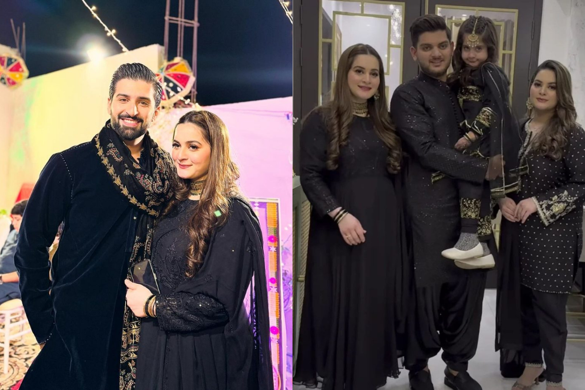 Aiman and Minal Khan adorable pictures from Maaz Khan’s second Dholki
