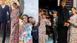 Iqra Kanwal and Areeb Parvaiz captivating pictures from Madame Tussauds Museum