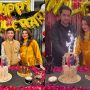 Iqrar Ul Hassan and Qurutulain get 18th anniversary party from Aroosa Khan