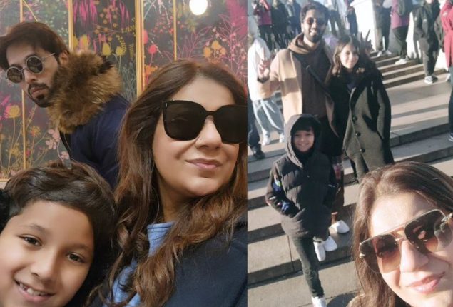 Fahad Mustafa shares adorable pictures with family from his London vacations
