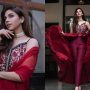 Sonya Hussyn radiates elegance in a red dolled-up look