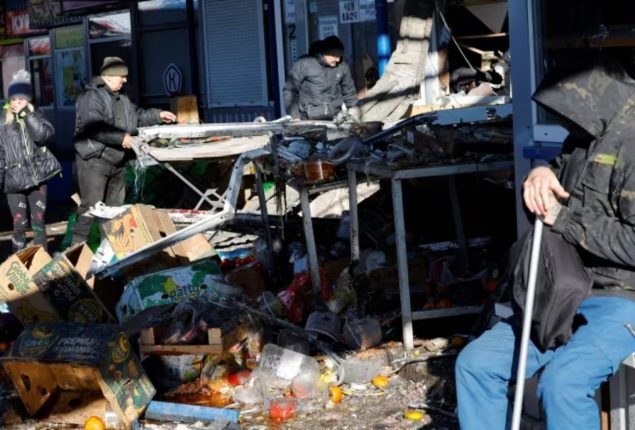 At least 25 dead in shelling of market in Russian-occupied Ukraine
