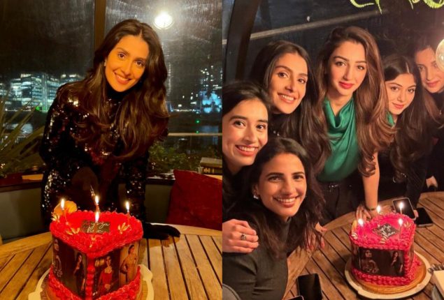 Ayeza Khan celebrate her lavish birthday party with Friends in London