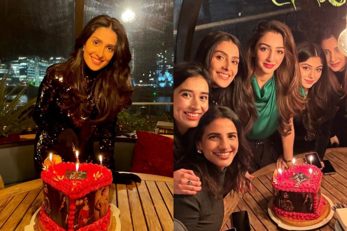 Ayeza Khan celebrate her lavish birthday party with Friends in London