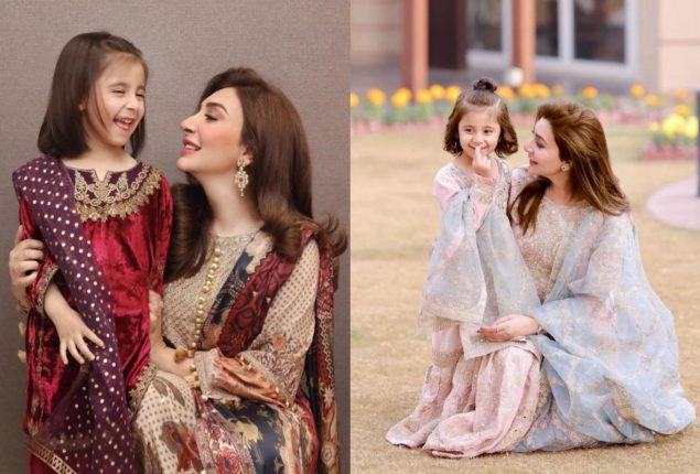 Aisha Khan shares pictures with her daughter Mahnoor at a wedding