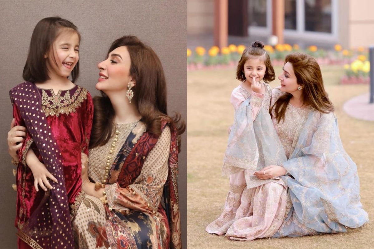 Aisha Khan shares pictures with her daughter Mahnoor at a wedding