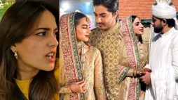 Iqra Aziz respond to copying Saboor Aly's wedding dress controversy