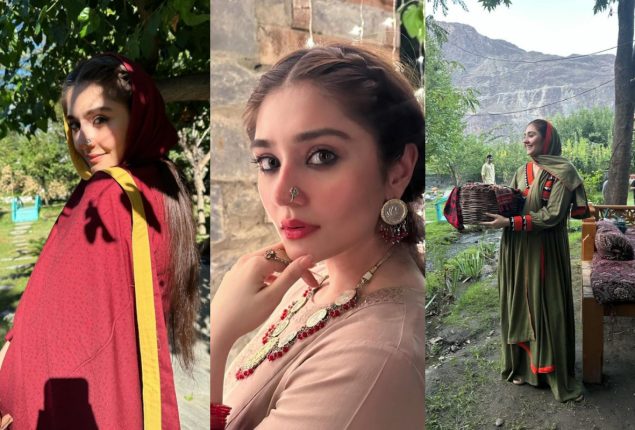 Durefishan Saleem shared beautiful pictures from her latest drama set