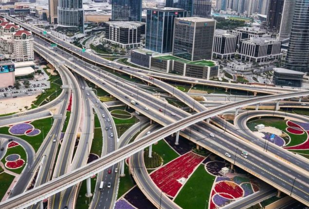 Dubai neighborhood enhanced roads to reduces traffic by 50%