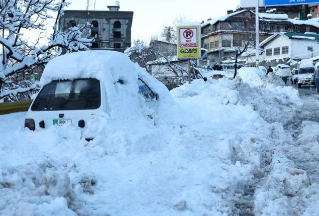 Murree issued warning of intense snowfall