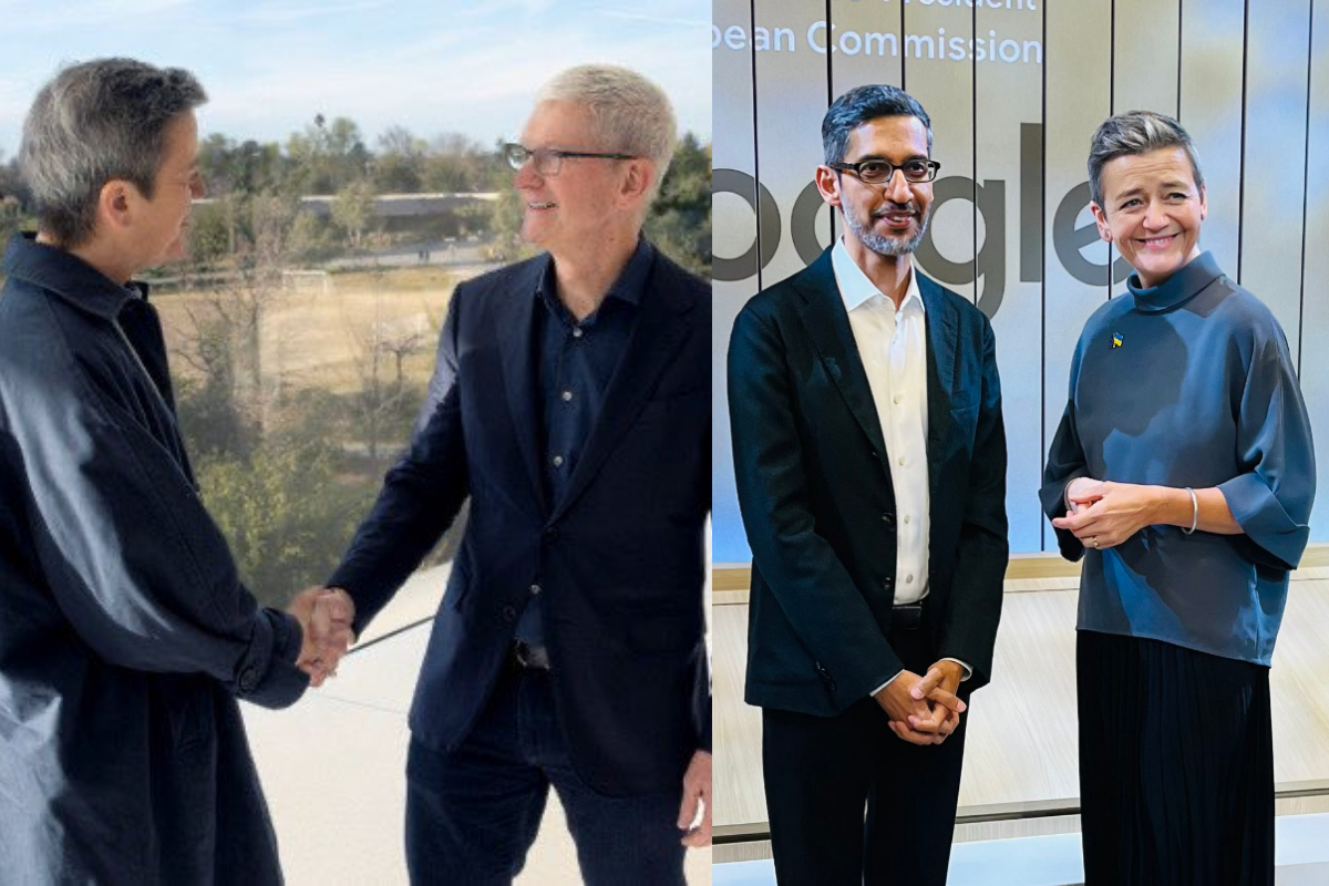 EU Antitrust Chief Engages with Apple, Alphabet in Talks