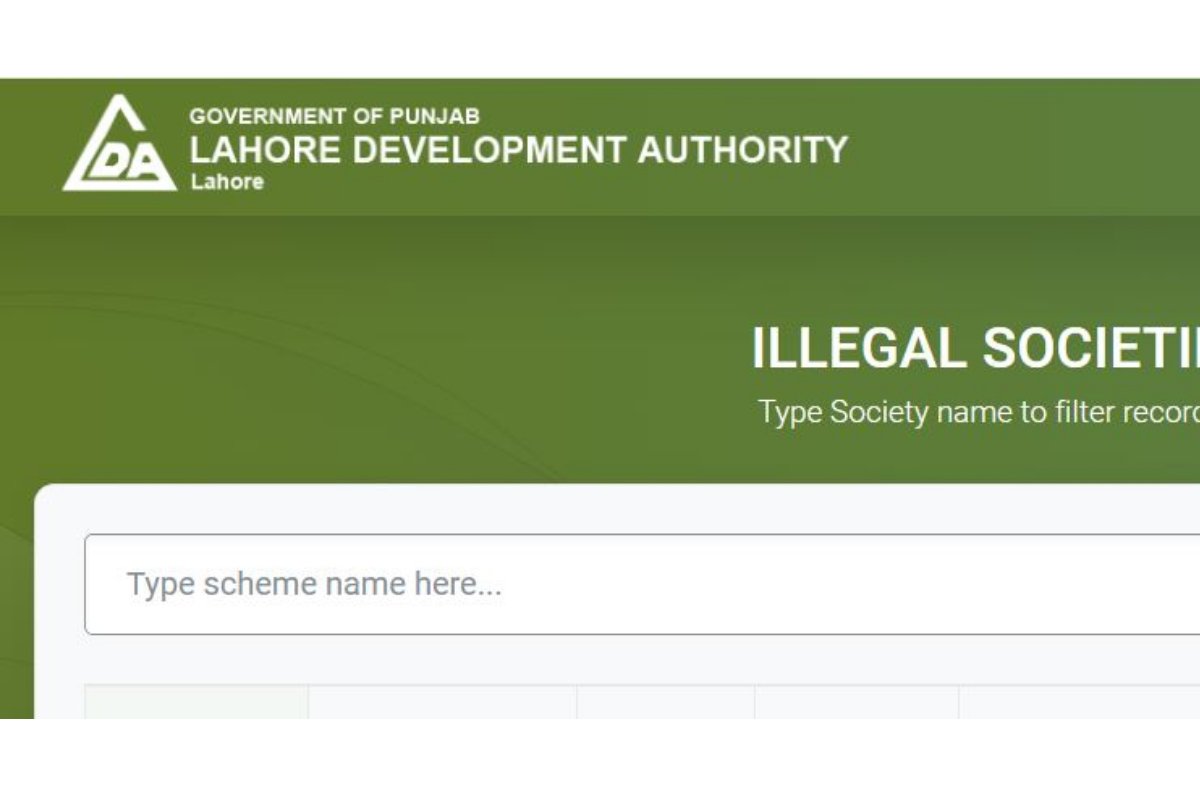How to check online list of housing societies declared illegal by LDA?