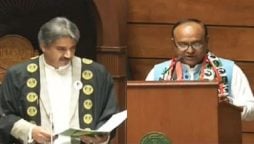 PPP’s Owais Shah takes oath as 12th Speaker of Sindh Assembly, Anthony as Deputy Speaker