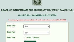BISE Rawalpindi roll number slip 2024 for class 10