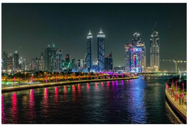 RTA Revamps Dubai Canal Bridge's Waterfall on Sheikh Zayed Road