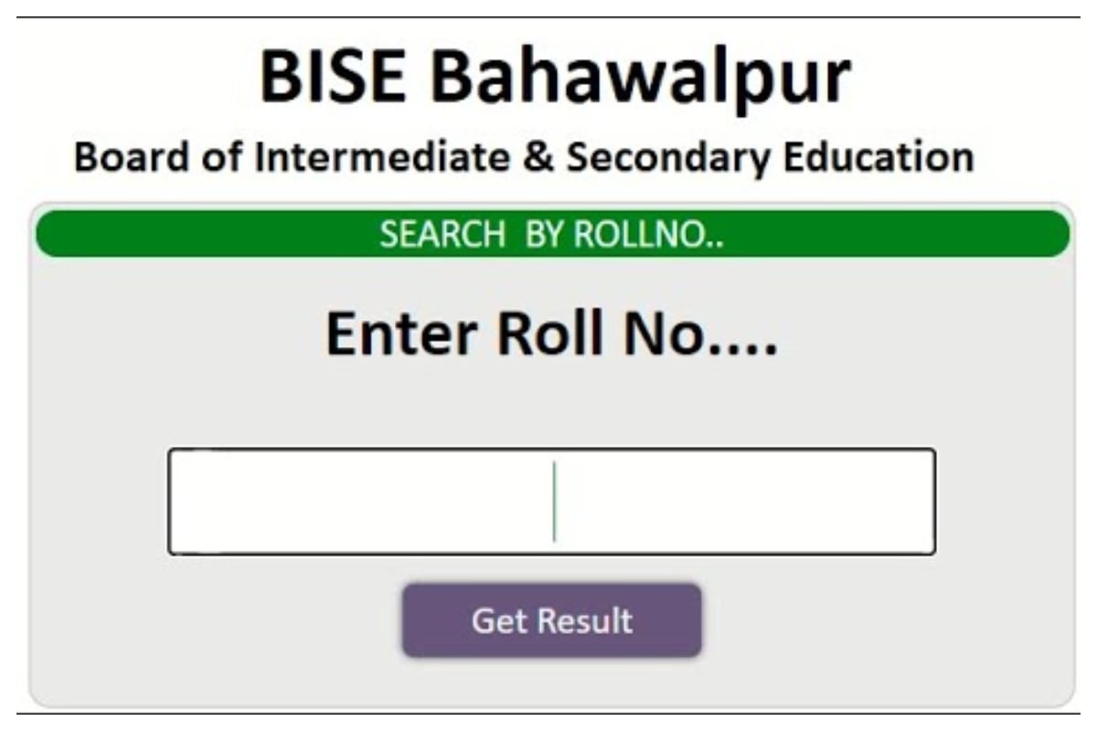 BISE Bahawalpur Class 10 Roll Number Slip Download 2024