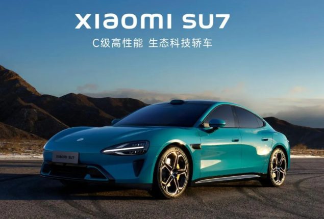 Xiaomi Introduces SU7 Electric Sedan