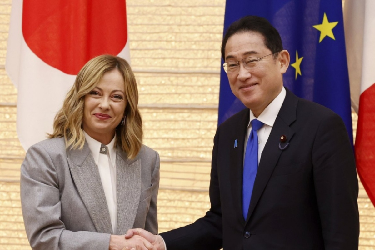 Japan to enhance defense and economic ties with Italy