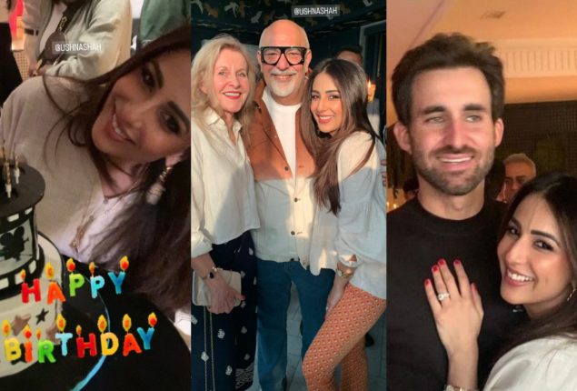 Ushna Shah’s husband throws birthday celebration for her