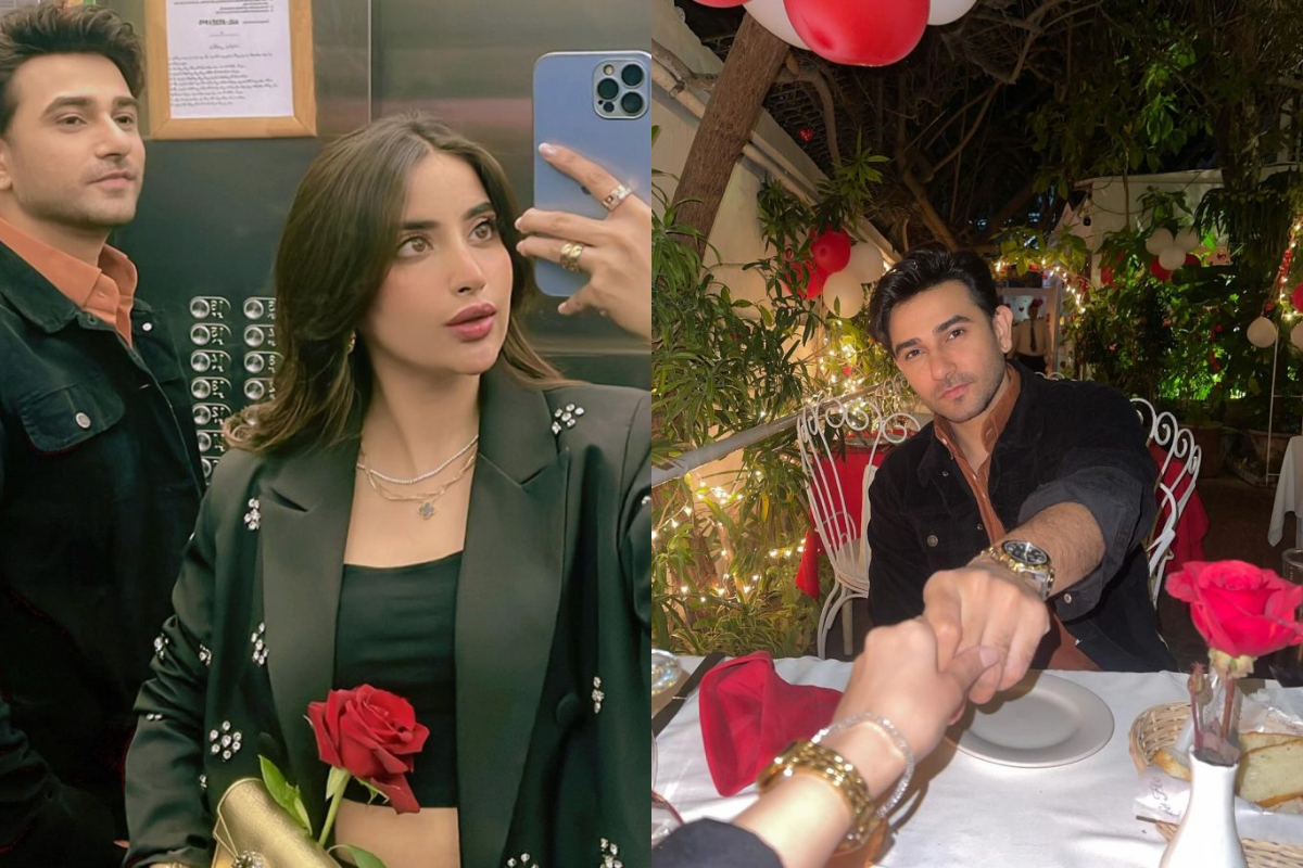 Saboor Aly shares gorgeous pictures from Valentine’s dinner