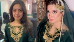 Netizens reacts to Arisha Razi's before and after wedding make-up look
