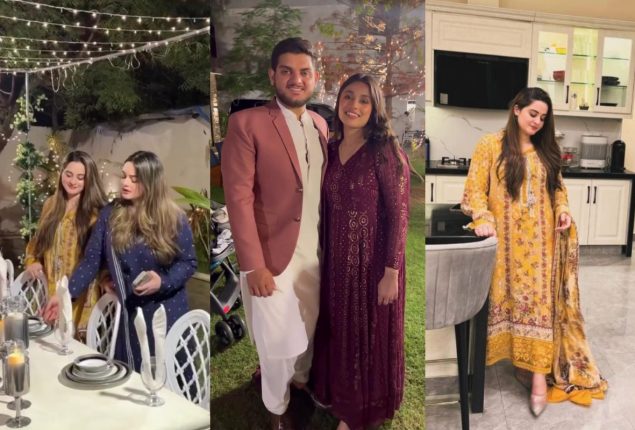 Minal Khan hosts a dinner for newlywed brother and family