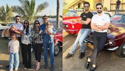 Muneeb Butt and family make an appearance at Ahsan Mohsin Ikram’s car show